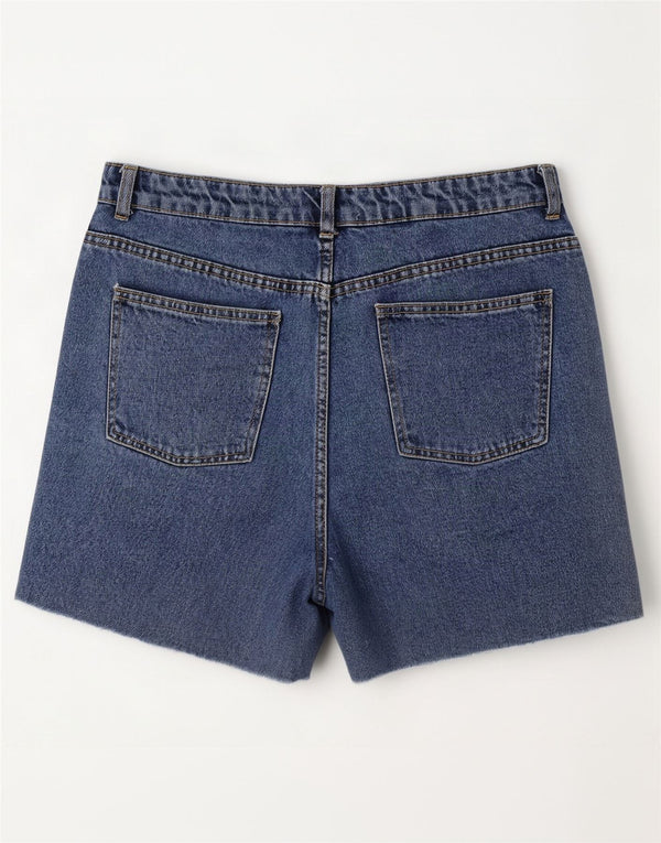 Zara Mujer Trafaluc Pantalones Cortos De Mezclilla EU 40 Medium W30 Azul