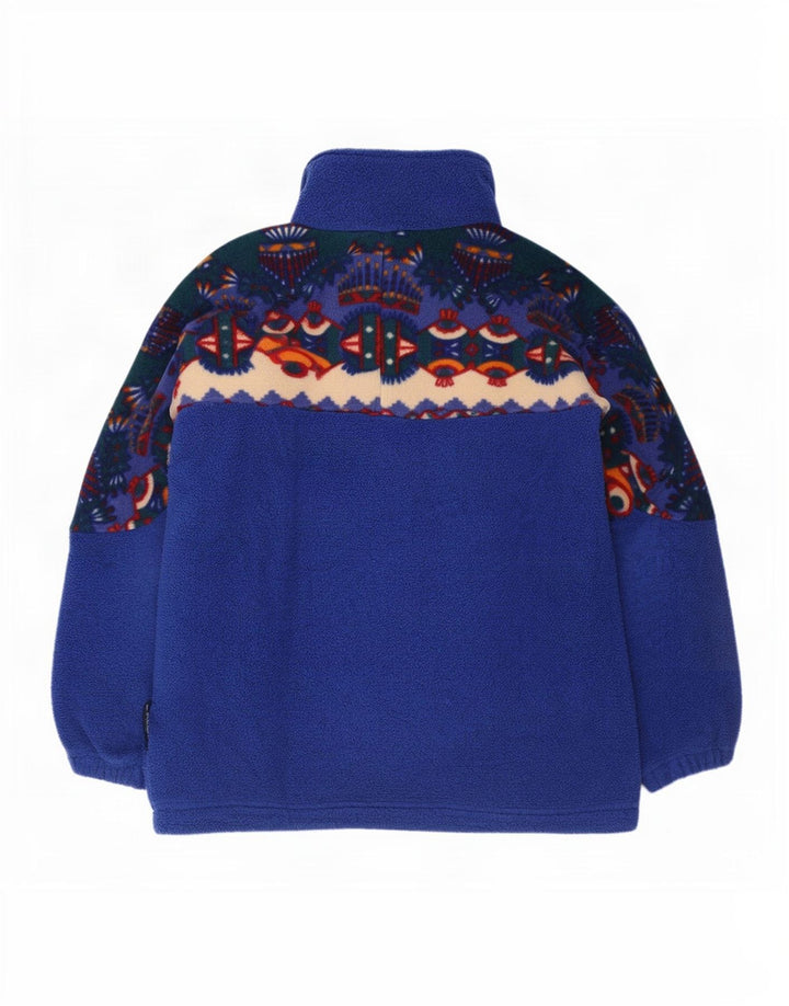 Jersey de forro polar con cuello y cremallera para hombre Cape Horn Poliéster geométrico azul medio