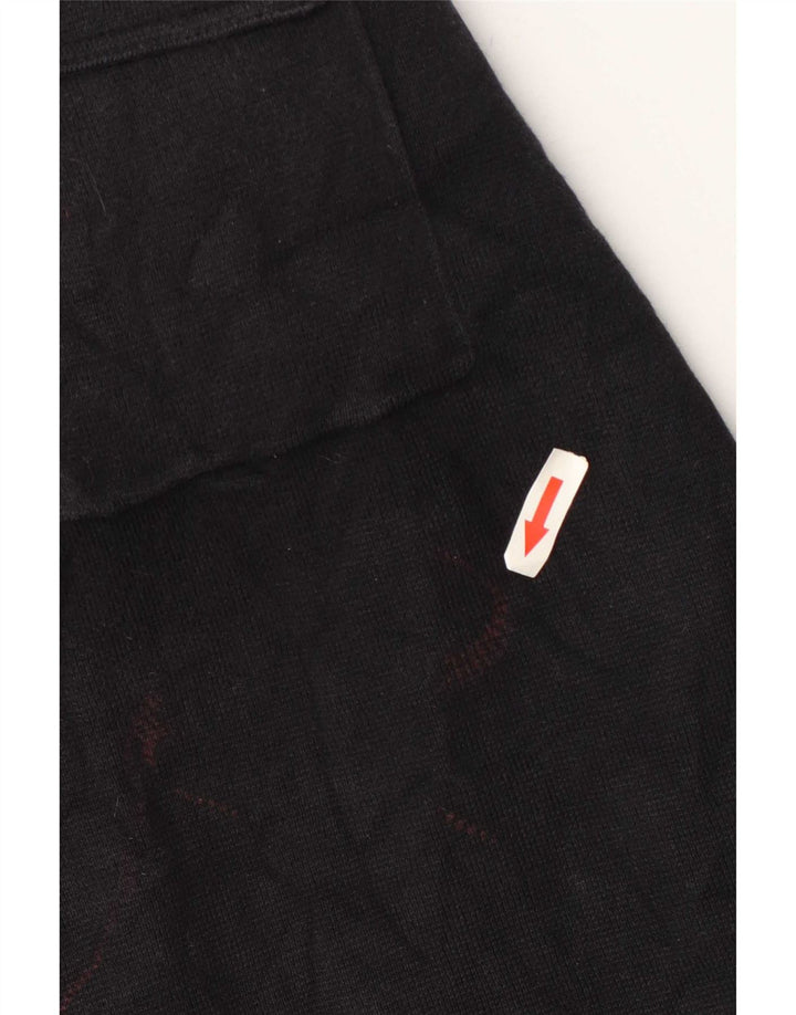 Marks & Spencer - Cárdigan para hombre, talla grande, algodón negro