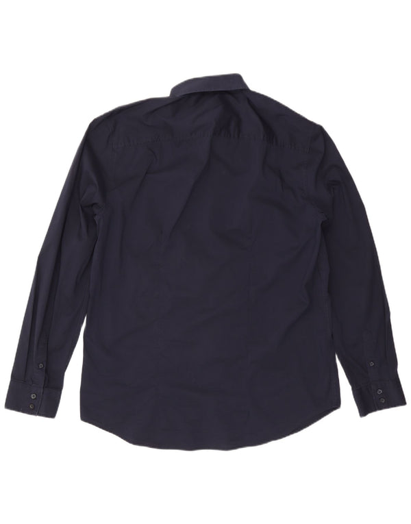 Guess Camisa Slim Fit XL Azul Marino Algodón