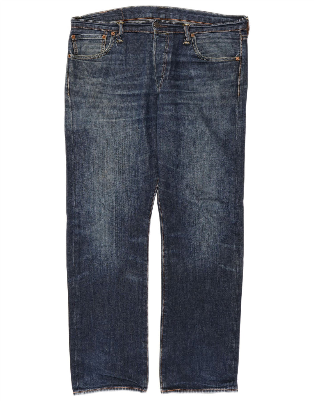 LEVI'S Jeans rectos 501 para hombre W34 L30 Algodón azul