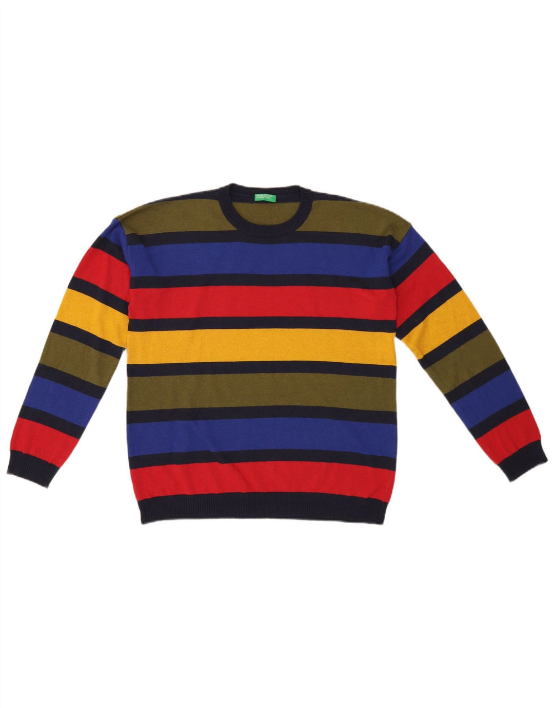 Benetton Jersey De Cuello Redondo Para Niños 11-12 Años 2XL Multicolor
