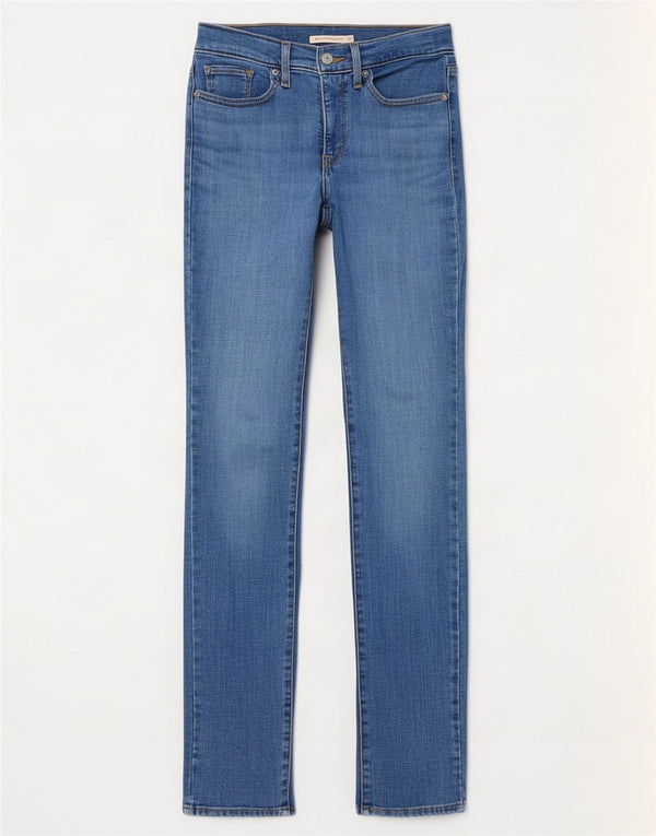 Levi's Womens Slim Jeans W28 L34 Blue Cotton