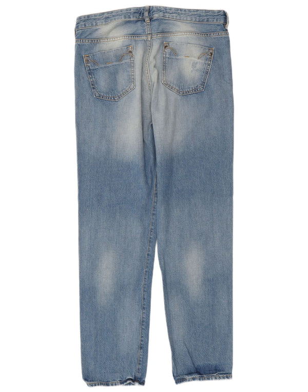 French Connection Vaqueros rectos para mujer UK 40 Large W34 L32 Algodón azul