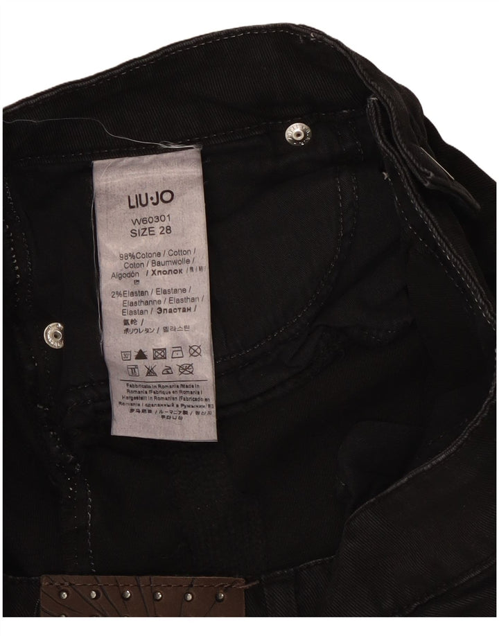 Minifalda Vaquera Liu Jo W28 Mediana De Algodón Negro Mujer