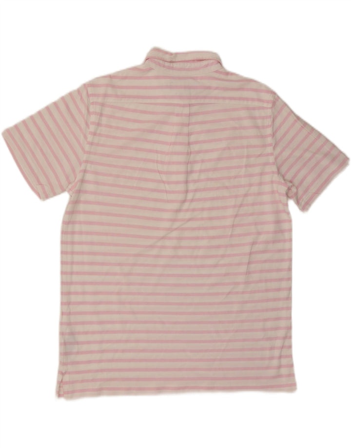 RALPH LAUREN Polo Oxford de punto para hombre de algodón a rayas rosa medio