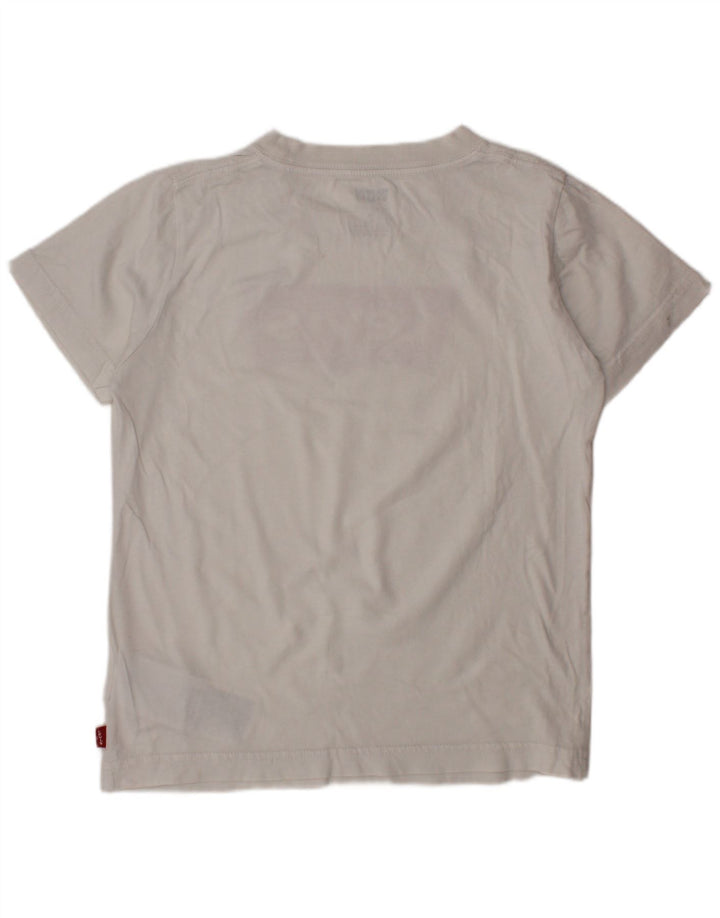 LEVI'S Camiseta gráfica para niño Top 7-8 años Blanco Algodón