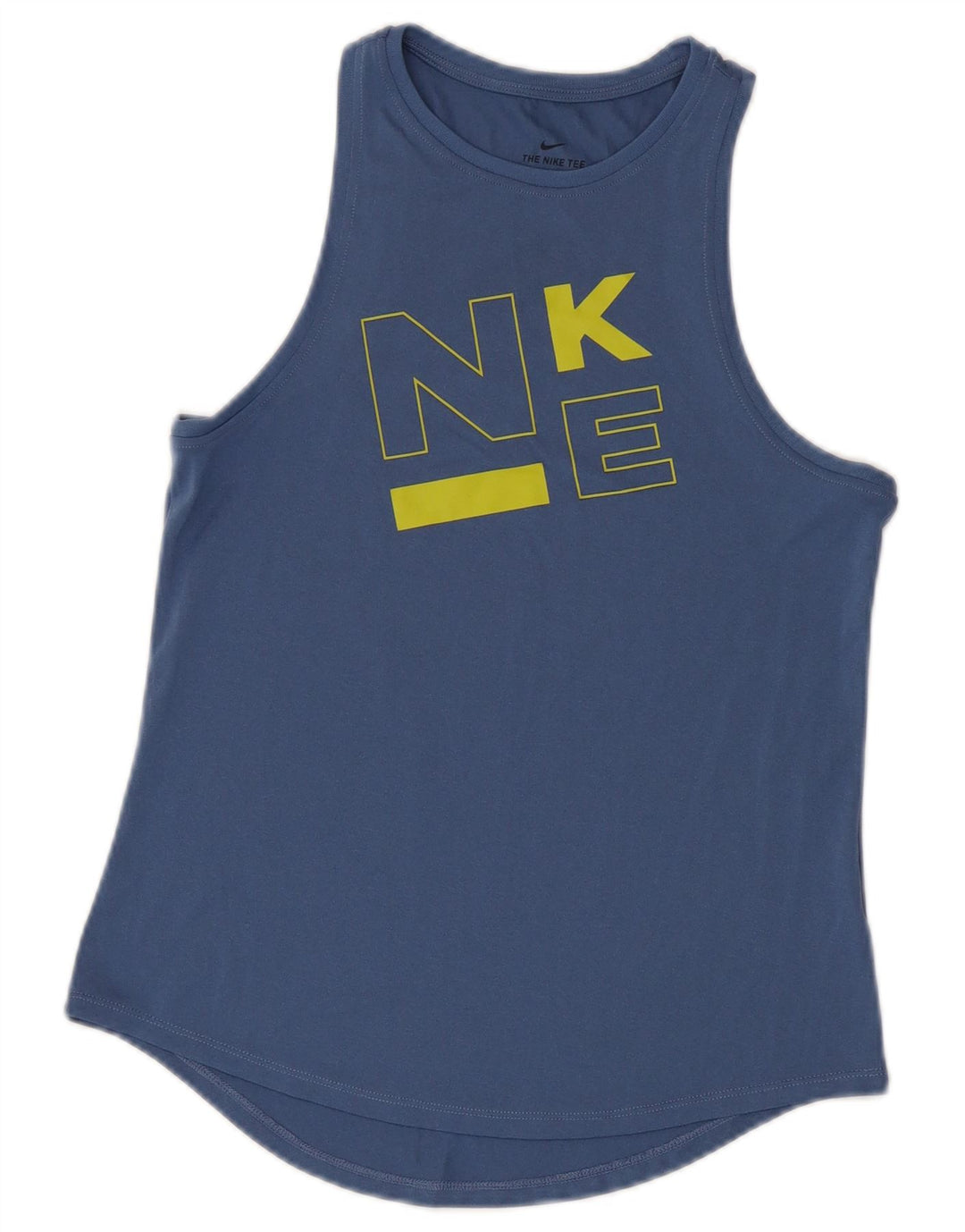 NIKE Hombre Dri Fit Graphic Chaleco Top Azul Pequeño