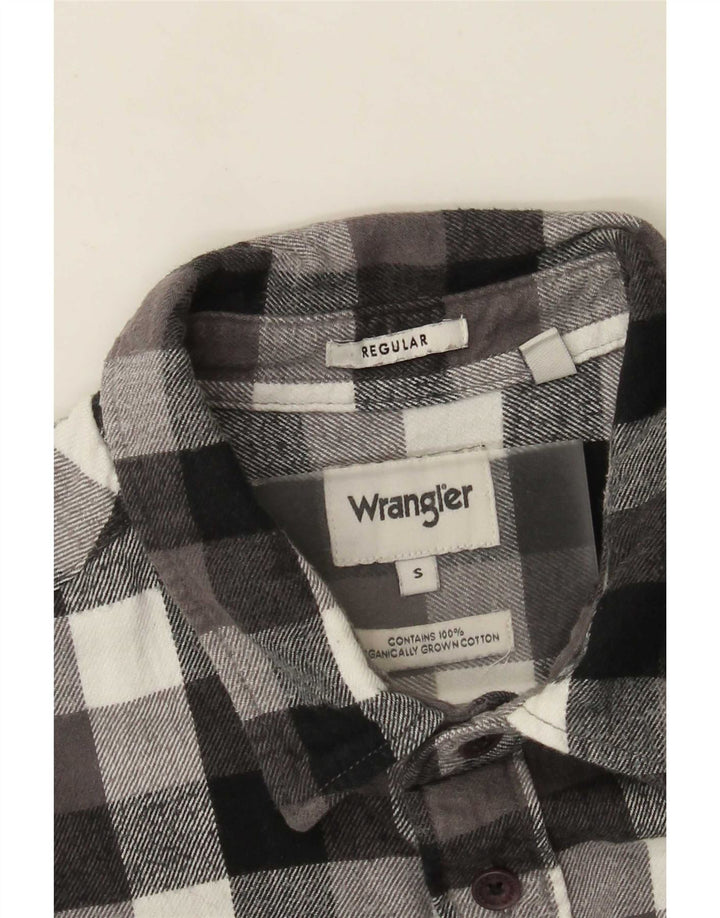 Wrangler Camisa De Franela Regular Fit De Algodón A Cuadros Gris Pequeño Para Hombre