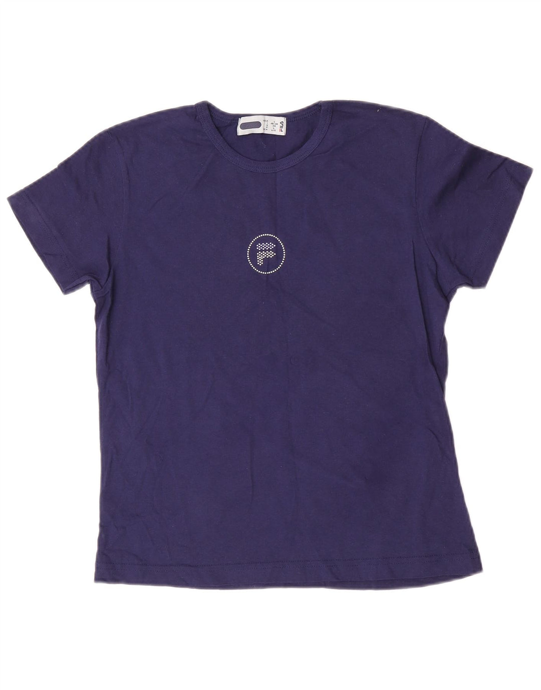 Camiseta Fila Mujer Top IT 46/48 Grande Azul Marino Algodón