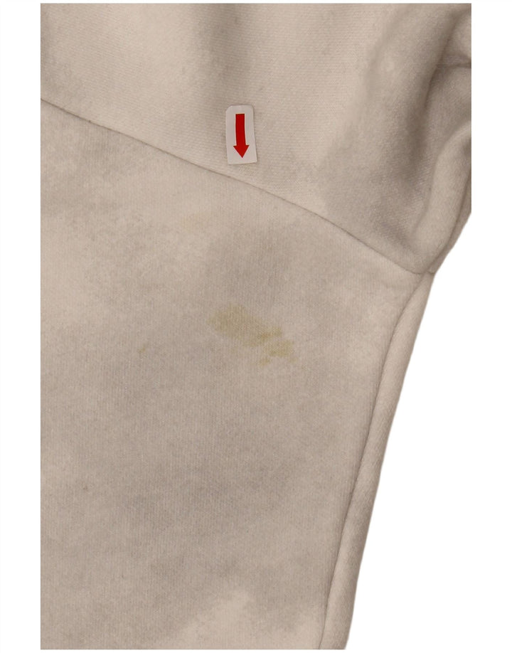 CHAMPION Sudadera corta extragrande para mujer UK 16 Large Off White