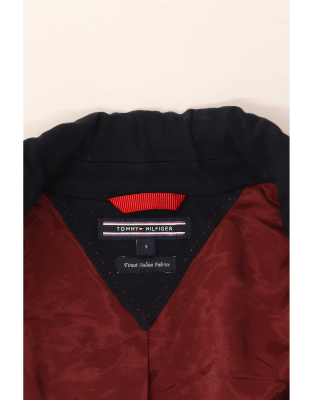 Tommy Hilfiger Chaqueta Blazer de 1 botón para Mujer US 4 Small Azul Marino Viscosa