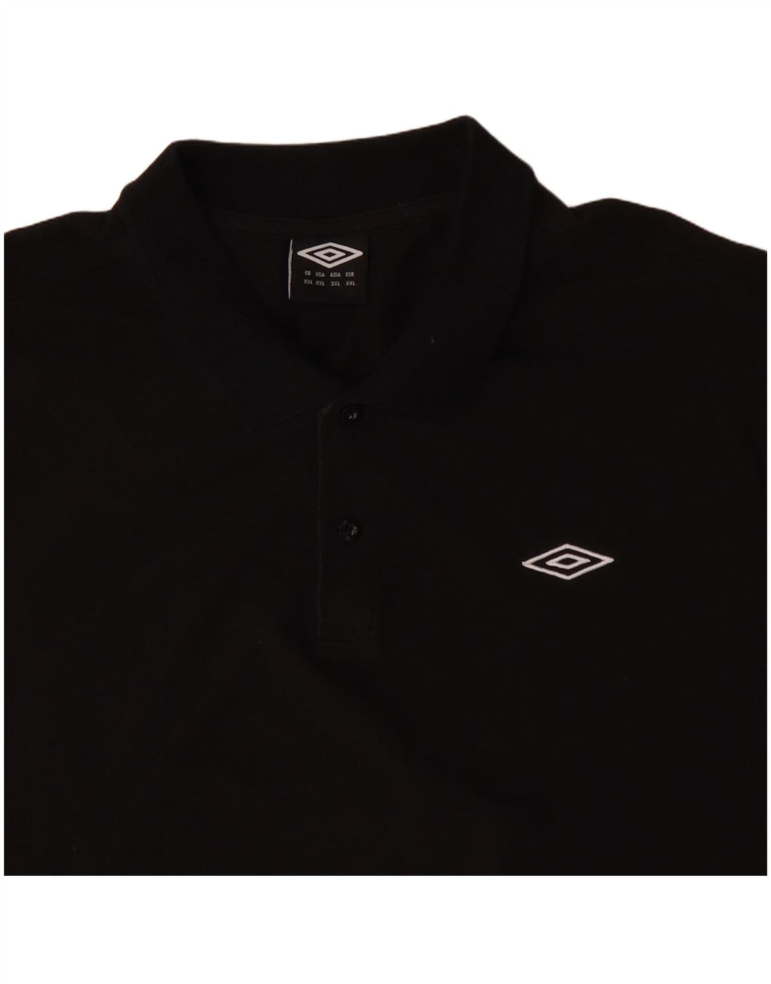 UMBRO Polo Hombre 2XL Algodón Negro