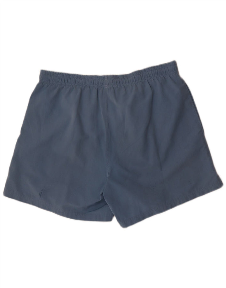 Adidas - Pantalones cortos deportivos para hombre, poliéster azul grande