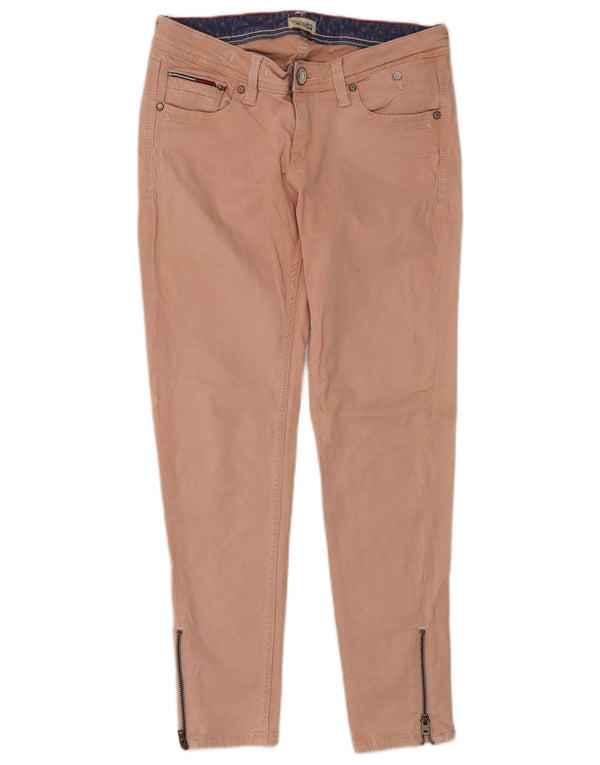 Tommy Hilfiger Pantalones Casuales Slim para Mujer W28 L26 Algodón Rosa