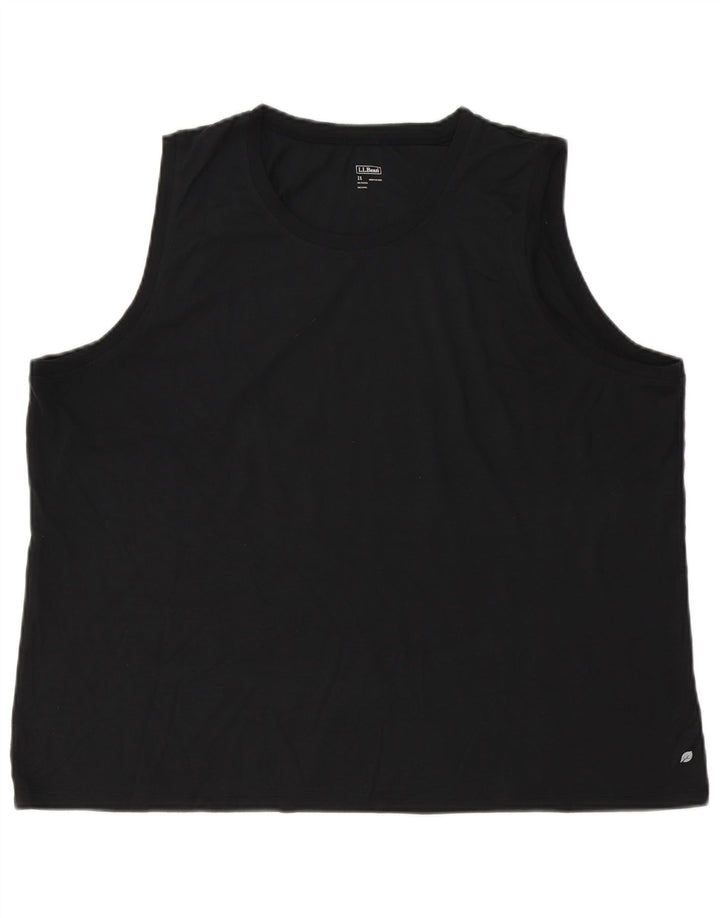 L.L.Bean Camiseta sin mangas para mujer UK 20 2XL Poliéster negro