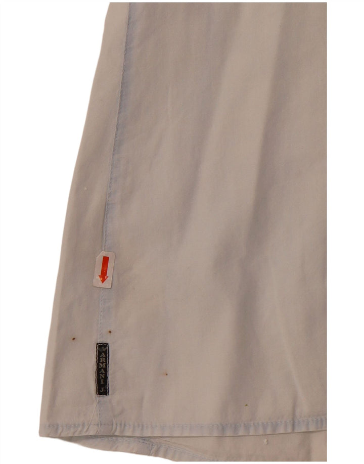 Armani Jeans Camisa sin mangas para mujer UK 44 Algodón azul grande