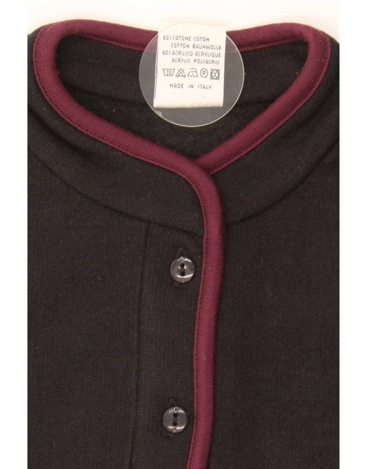 Campagnolo Sudadera con gráfico extragrande para mujer, talla 40, color negro