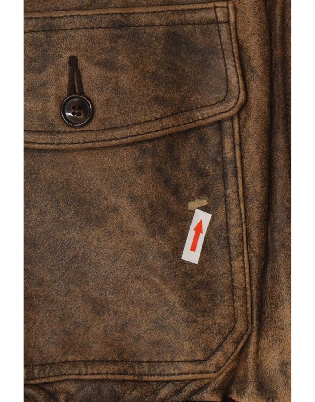 Schott Chaqueta de aviador de vuelo de cuero gráfico para hombre UK 42 XL Cuero marrón