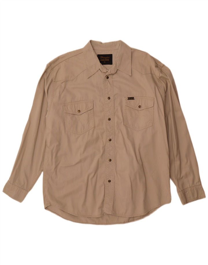 Wrangler Camisa Hombre 2XL Algodón Beige