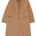Marks & Spencer Abrigo para mujer UK 46 Lana en espiga beige grande