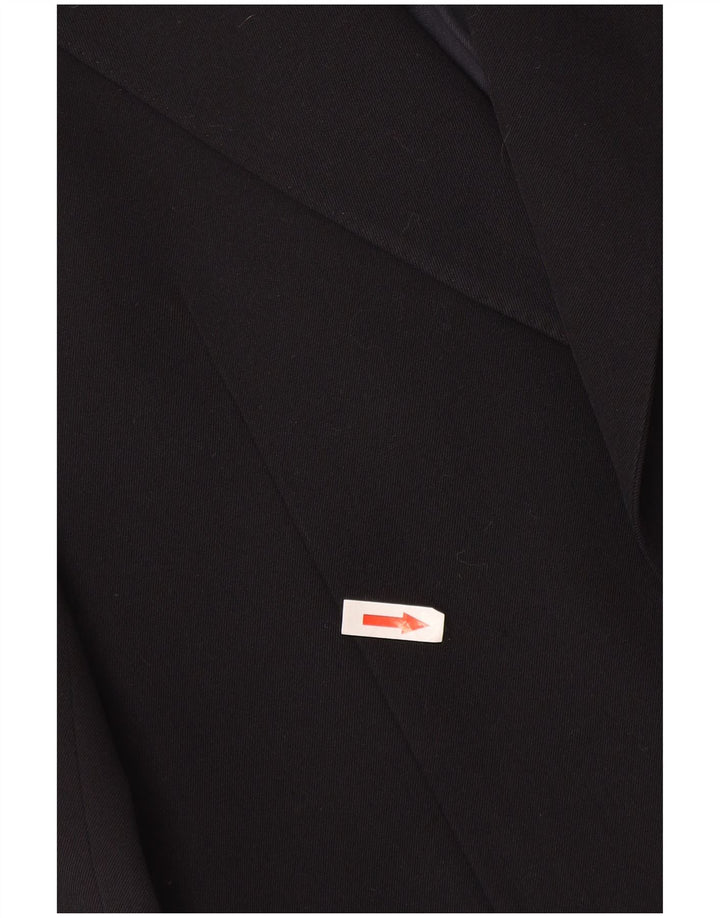 Abital Chaqueta tipo blazer de 2 botones para hombre IT 46 Small Lana azul marino