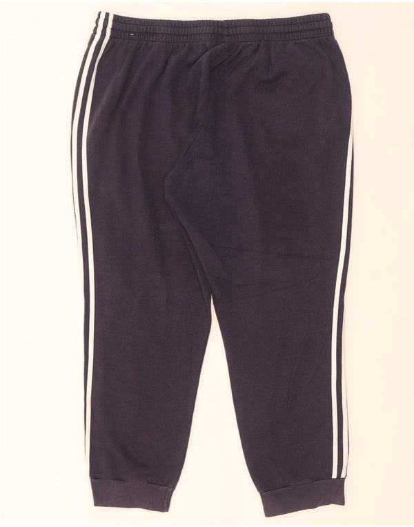 Adidas - Pantalón de chándal para hombre, talla 2XL, algodón azul marino
