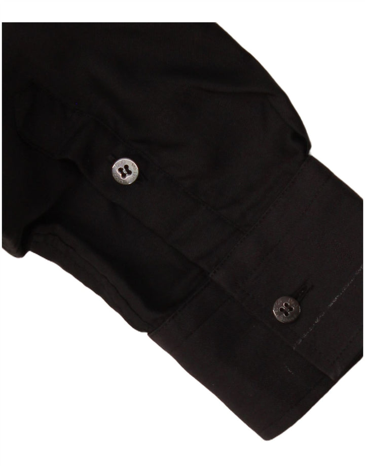 DOLCE & GABBANA Camisa Hombre IT 48 Mediana Algodón Negro