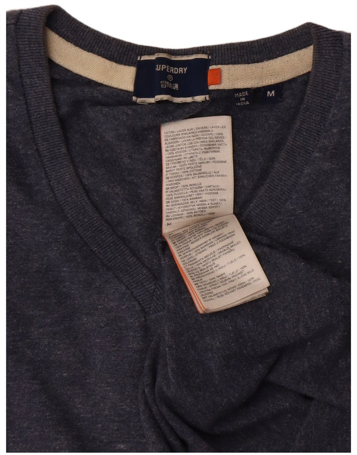 Camiseta Superdry Hombre Top Medium Azul Marino Algodón