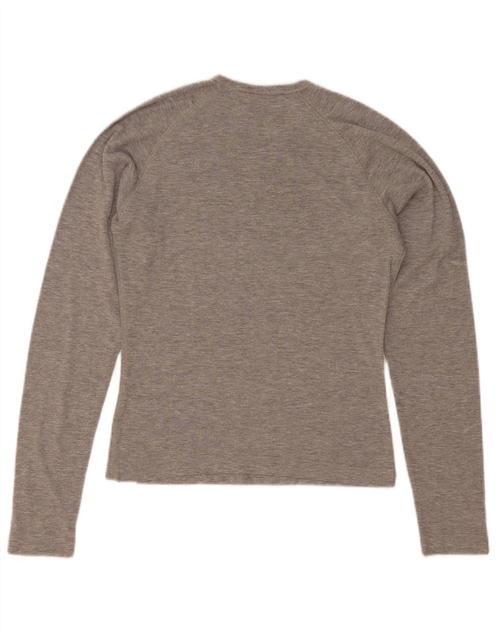Champion Heritage Classics Top de manga larga para mujer UK 42 Gris medio moteado