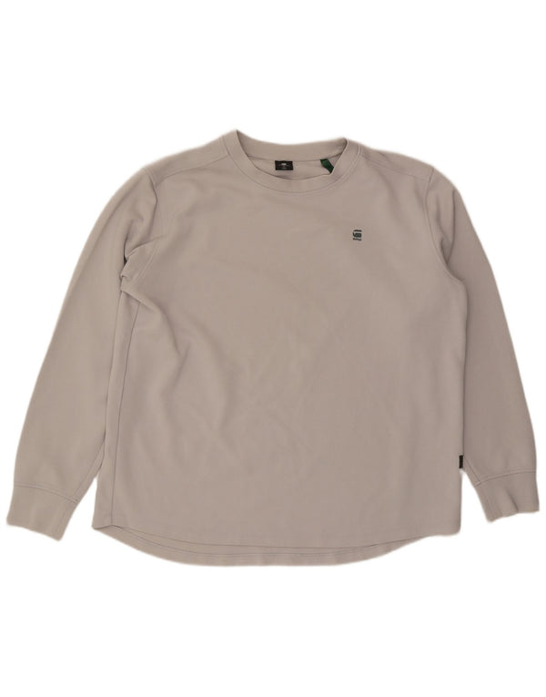 G-Star Mens Top Long Sleeve XL Grey Cotton