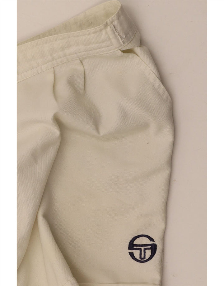 SERGIO TACCHINI Pantalones cortos chinos para mujer W36 Large Off White