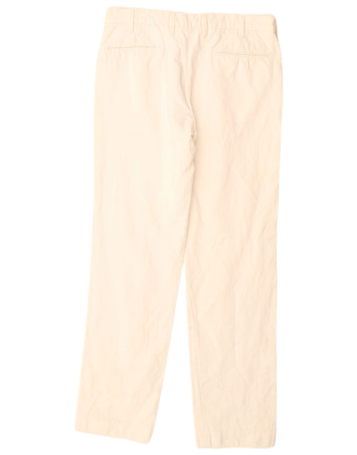 MASSIMO DUTTI Pantalón de traje recto para hombre EU 42 Large W32 L32 Off White