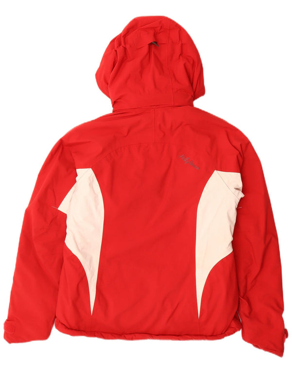 Helly Hansen Chaqueta cortavientos con capucha para mujer Reino Unido 10 Small Rojo Colorblock