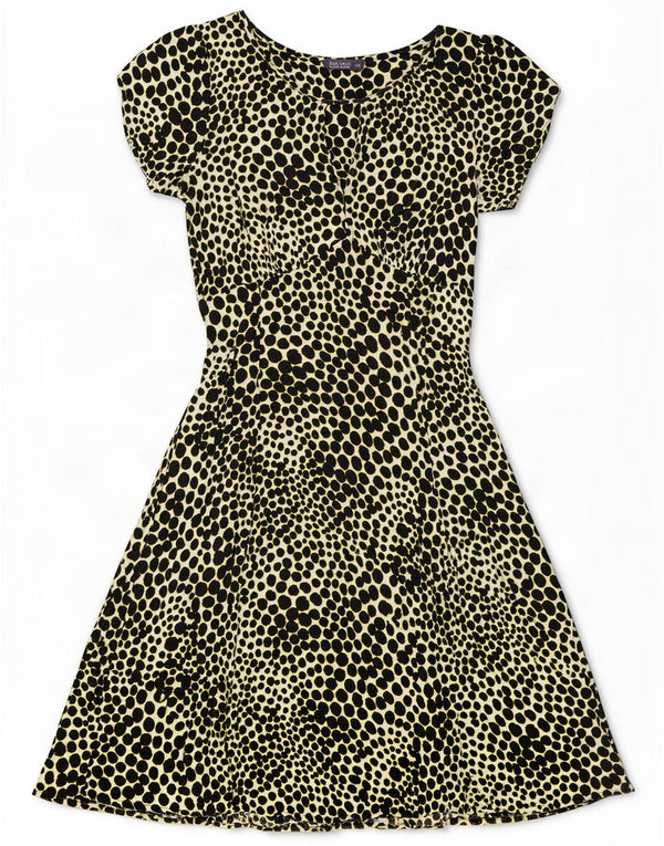 Marks & Spencer Vestido acampanado para mujer UK 40 Pequeño Estampado animal multicolor