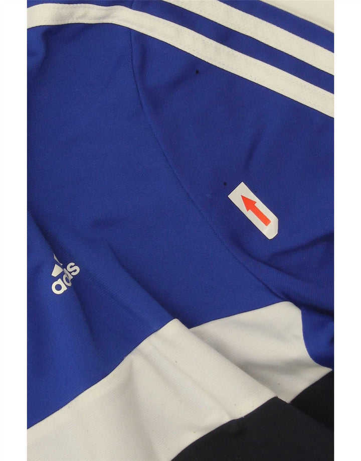 Adidas - Chaqueta de chándal para niño, 13-14 años, color azul, poliéster