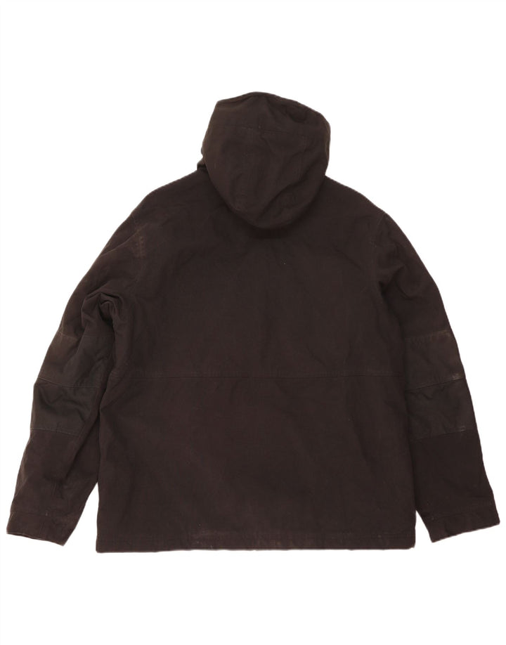 Timberland Chaqueta cortavientos con capucha para hombre Reino Unido 40 Grande Poliamida negra