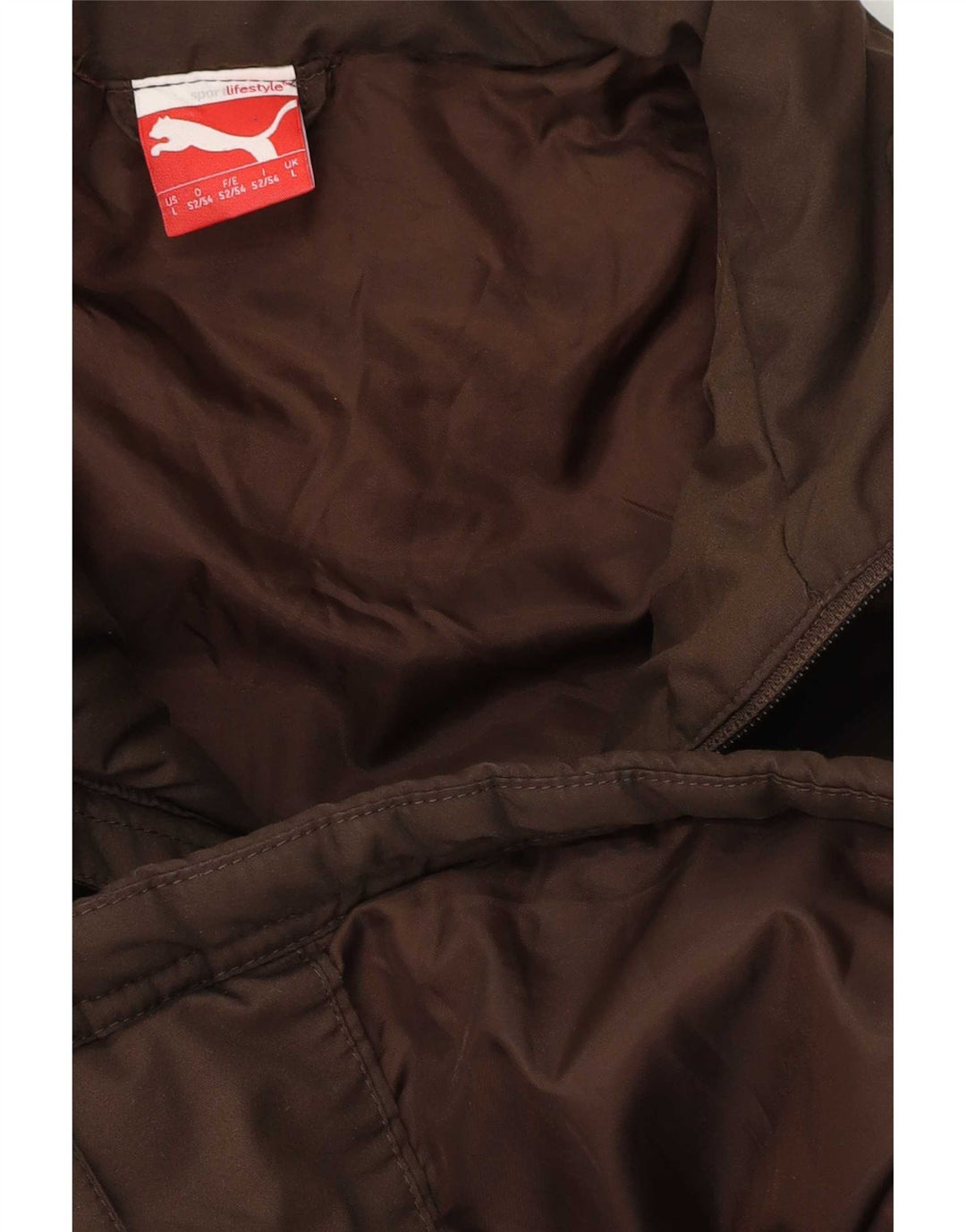 Puma Chaqueta acolchada para hombre UK 40 Large Brown