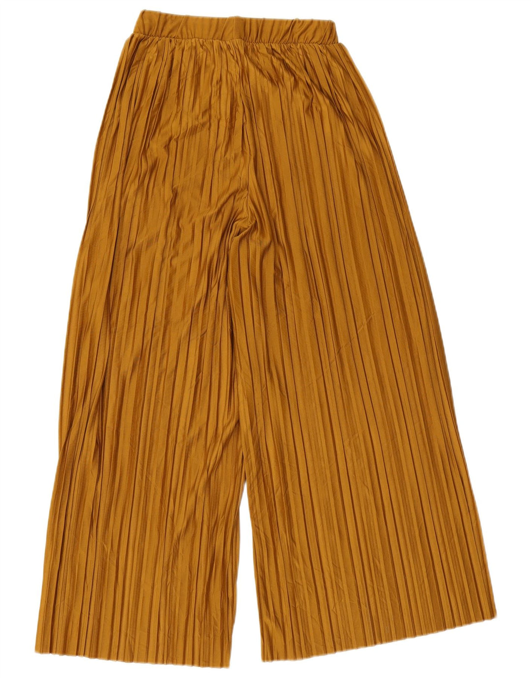 Zara Mujer Pantalones Cortos De Pierna Ancha Pequeño W26 L23 Poliéster Beige