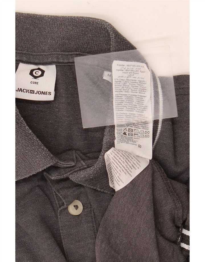 Polo Jack & Jones Hombre De Algodón Moteado Gris Medio