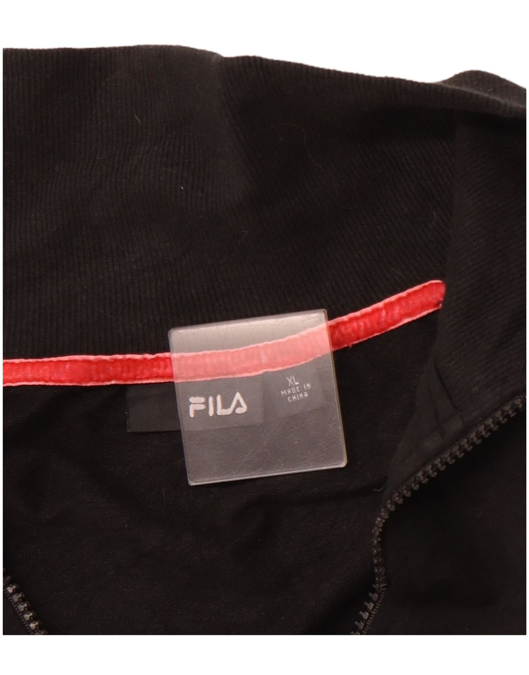 FILA Chaqueta de chándal para niña 13-14 años XL Negro Colorblock Sports