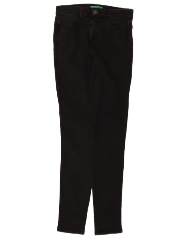 Benetton Vaqueros Slim W26 L29 Negro Algodón