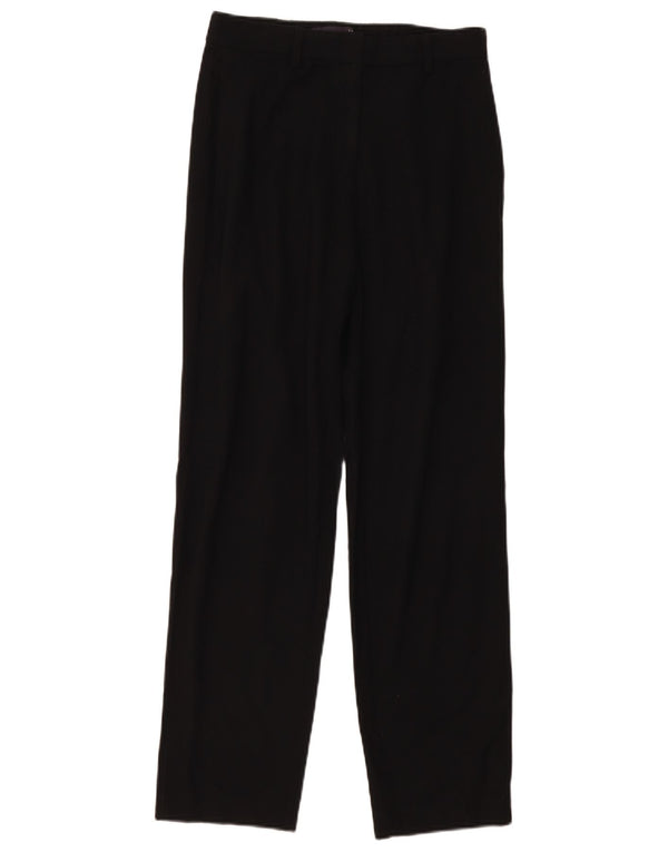 Marks & Spencer Pantalones chinos rectos para mujer UK 8 Small W28 L28 Negro