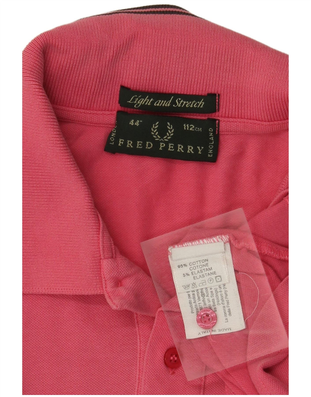Polo Fred Perry Hombre Algodón Rosa Medio