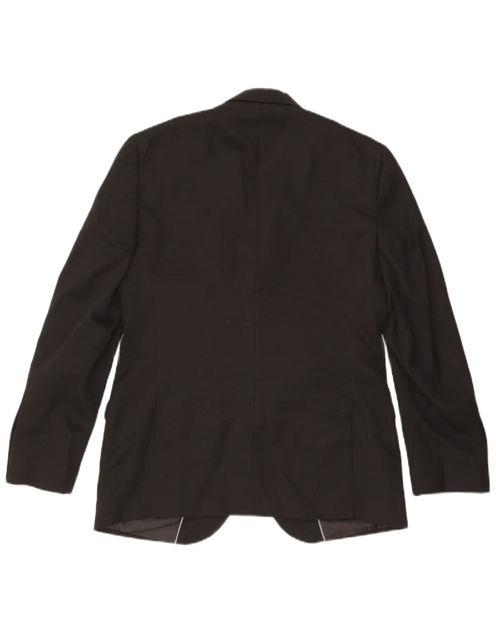 Marks & Spencer Chaqueta tipo blazer de corte regular con 2 botones para hombre UK 38 Medium Black