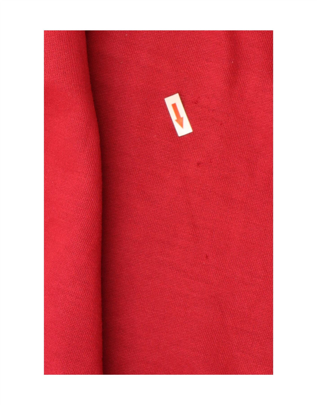 Vintage Hombres Sudadera Gráfica Jumper XL Rojo Colorblock