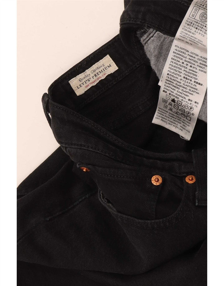 Levi's Vaqueros Rectos Wedgie Para Mujer W29 L28 Algodón Negro