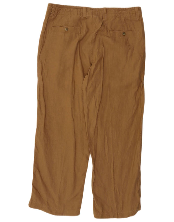 Marks & Spencer Pantalón chino recto azul Harbor para hombre W36 L26 Marrón