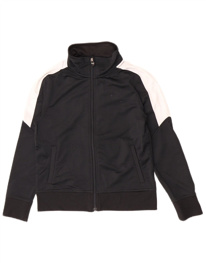 Puma Chaqueta de chándal para niño, 7-8 años, pequeña, color negro, poliéster