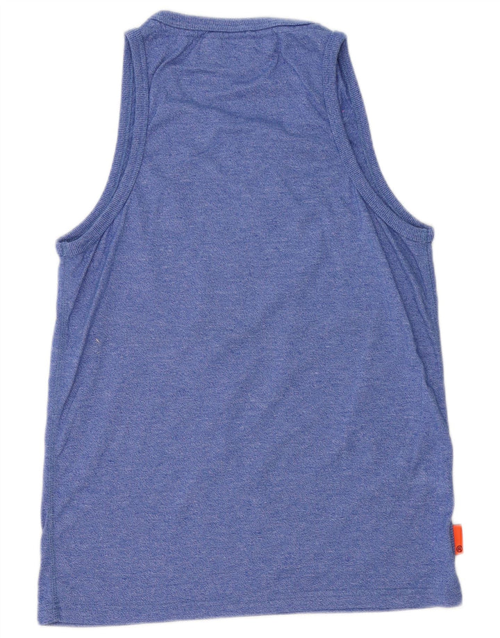 Superdry Hombre Camiseta Sin Mangas Con Gráfico Grande Azul